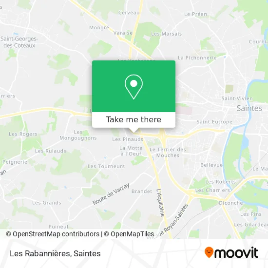 Les Rabannières map