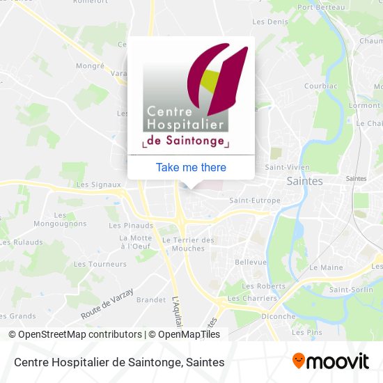 Centre Hospitalier de Saintonge map