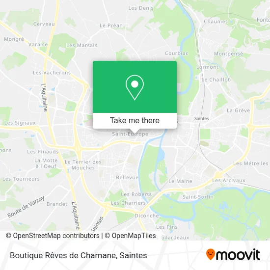 Boutique Rêves de Chamane map