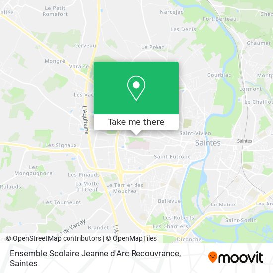 Ensemble Scolaire Jeanne d'Arc Recouvrance map