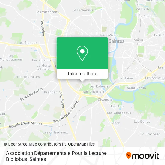 Association Départementale Pour la Lecture-Bibliobus map