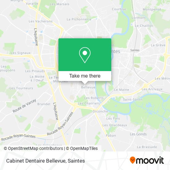 Cabinet Dentaire Bellevue map