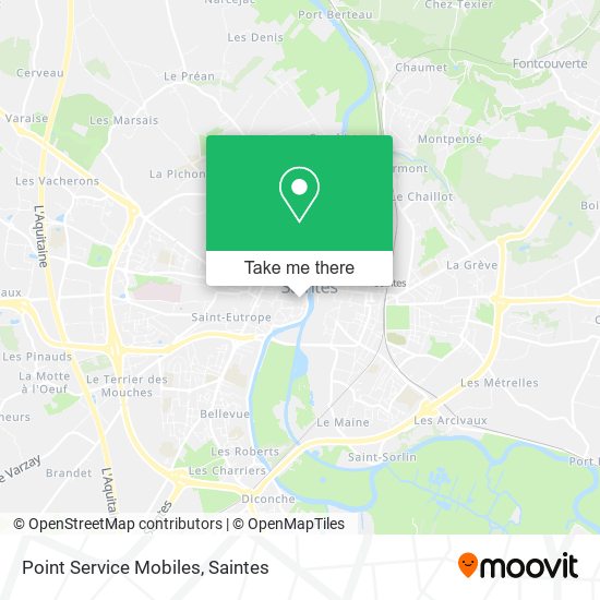 Point Service Mobiles map