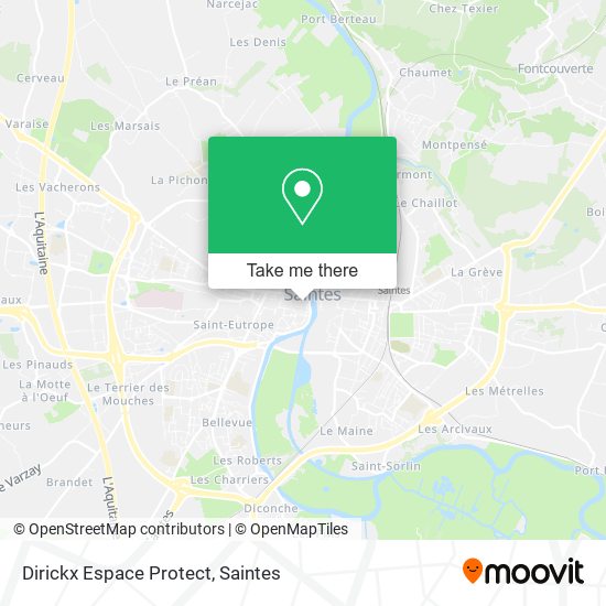 Dirickx Espace Protect map