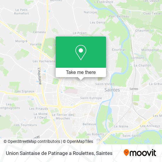 Union Saintaise de Patinage a Roulettes map
