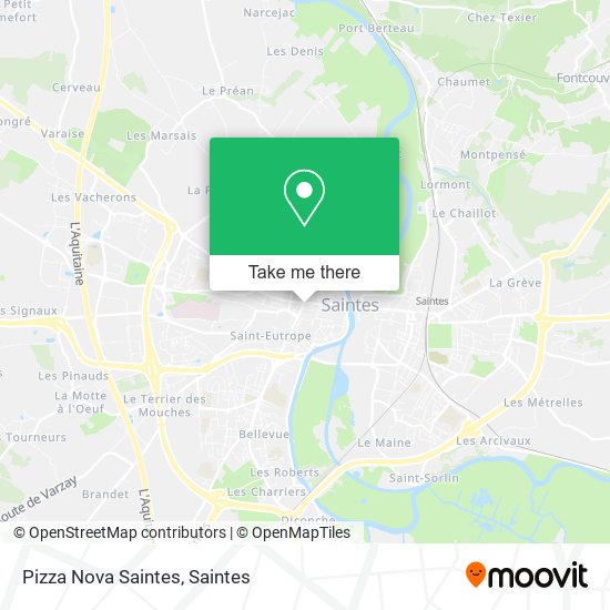 Mapa Pizza Nova Saintes