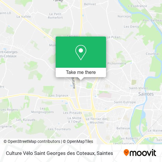 Culture Vélo Saint Georges des Coteaux map