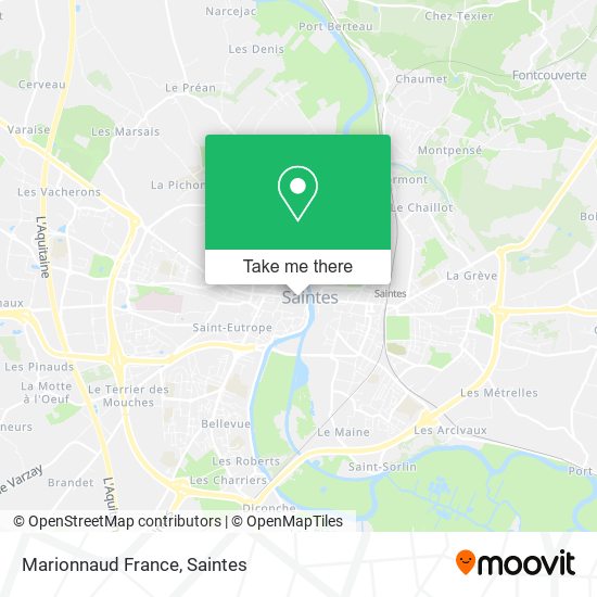 Mapa Marionnaud France