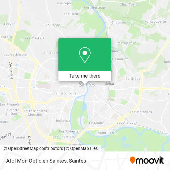 Atol Mon Opticien Saintes map