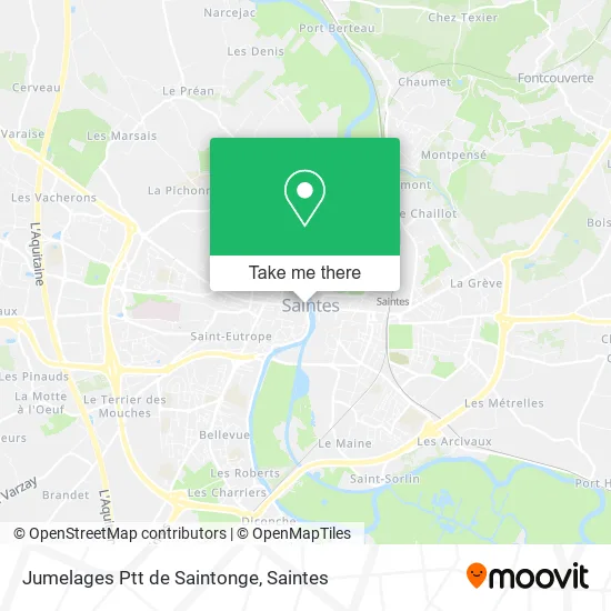 Jumelages Ptt de Saintonge map