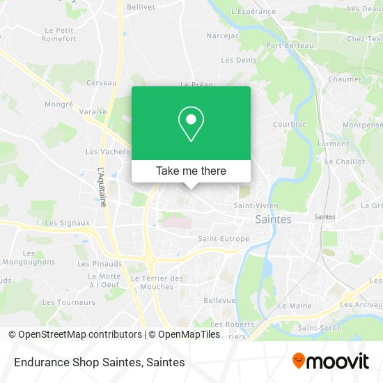 Endurance Shop Saintes map