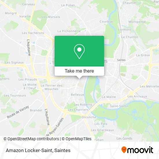Amazon Locker-Saint map