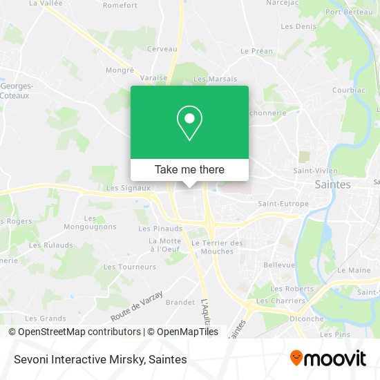 Sevoni Interactive Mirsky map