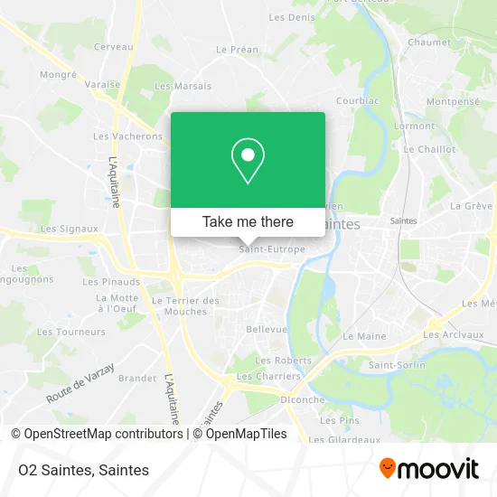 O2 Saintes map