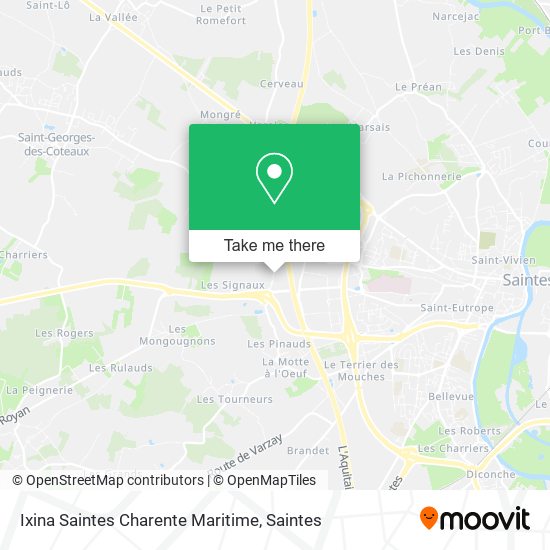 Ixina Saintes Charente Maritime map
