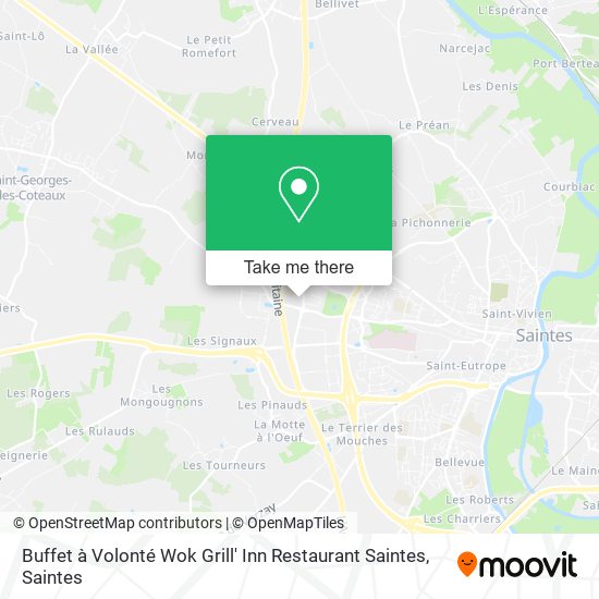 Mapa Buffet à Volonté Wok Grill' Inn Restaurant Saintes