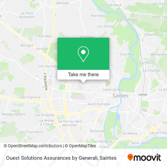 Mapa Ouest Solutions Assurances by Generali