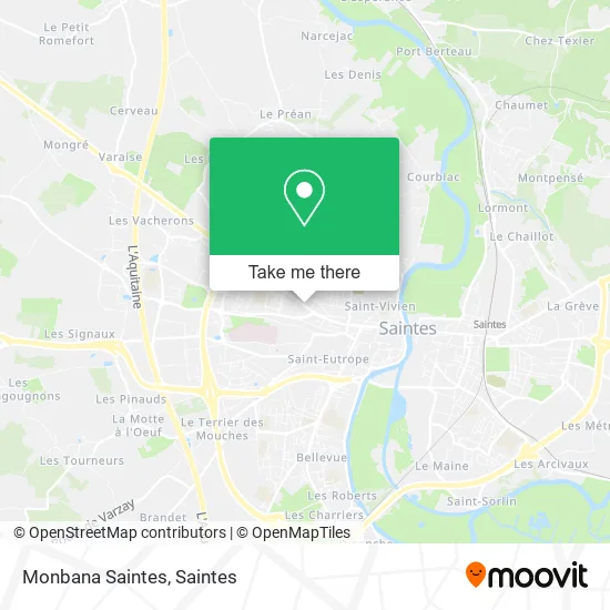 Monbana Saintes map