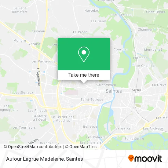 Aufour Lagrue Madeleine map