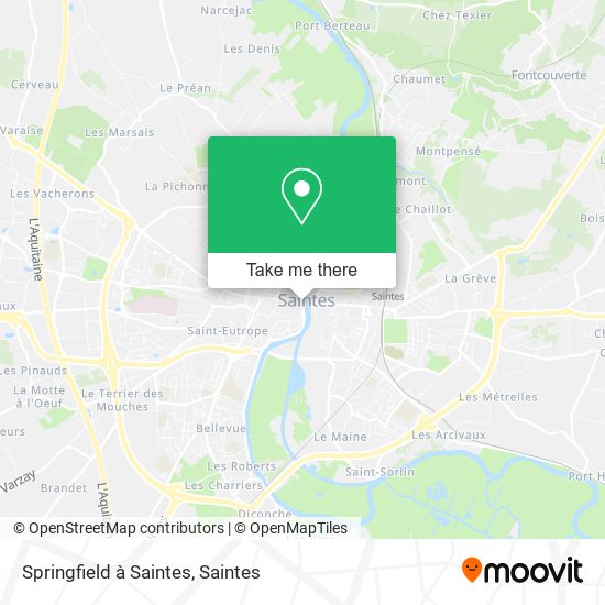 Springfield à Saintes map