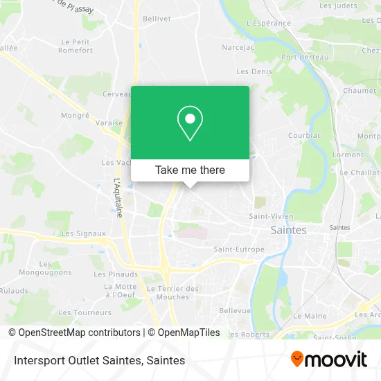 Intersport Outlet Saintes map