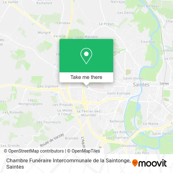 Chambre Funéraire Intercommunale de la Saintonge map