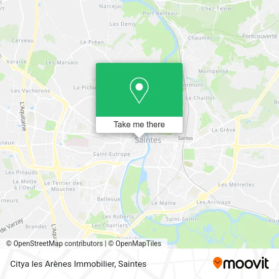 Citya les Arènes Immobilier map