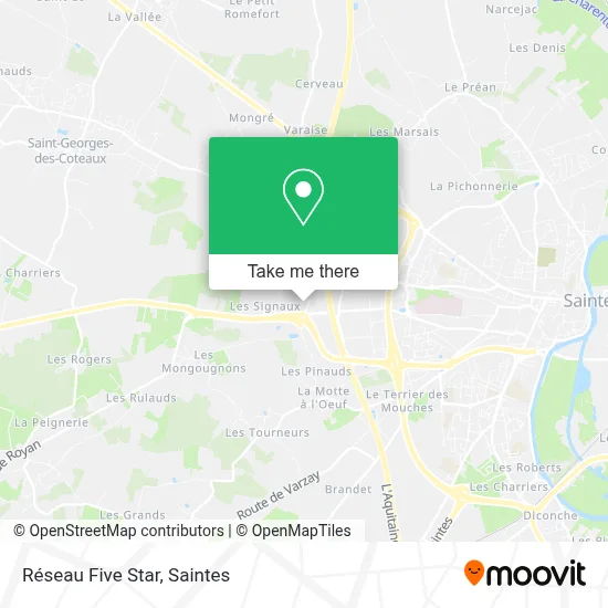 Réseau Five Star map