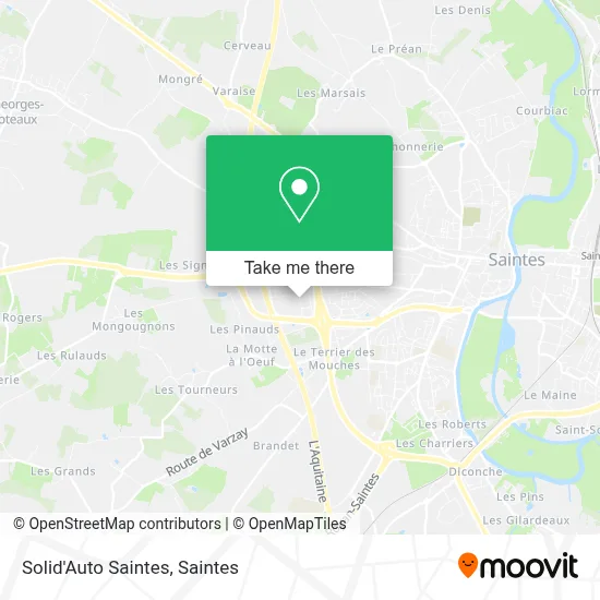 Solid'Auto Saintes map