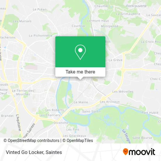 Vinted Go Locker map