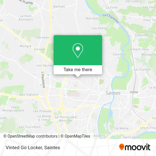 Vinted Go Locker map