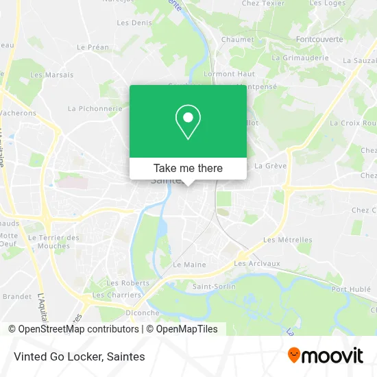 Vinted Go Locker map