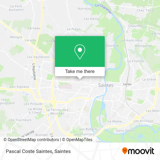 Pascal Coste Saintes map