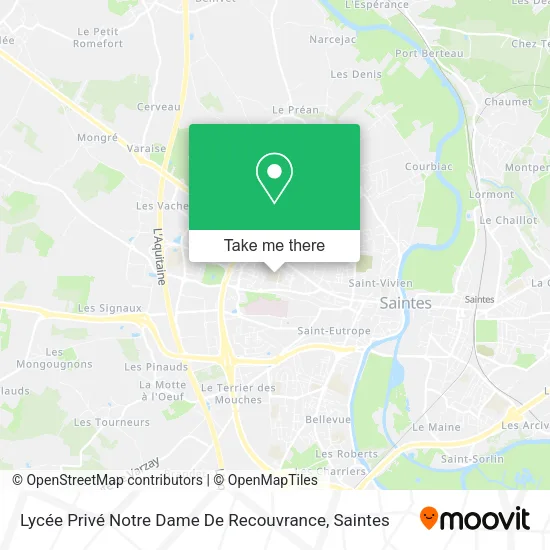 Lycée Privé Notre Dame De Recouvrance map
