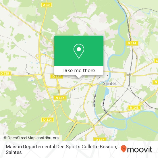 Mapa Maison Départemental Des Sports Collette Besson