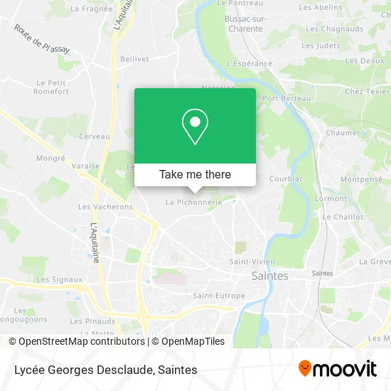 Lycée Georges Desclaude map