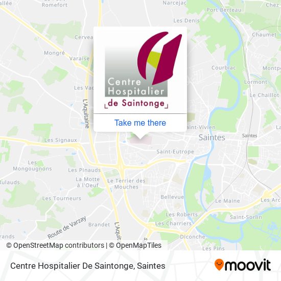 Centre Hospitalier De Saintonge map