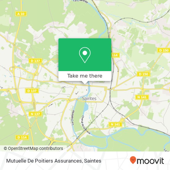 Mutuelle De Poitiers Assurances map