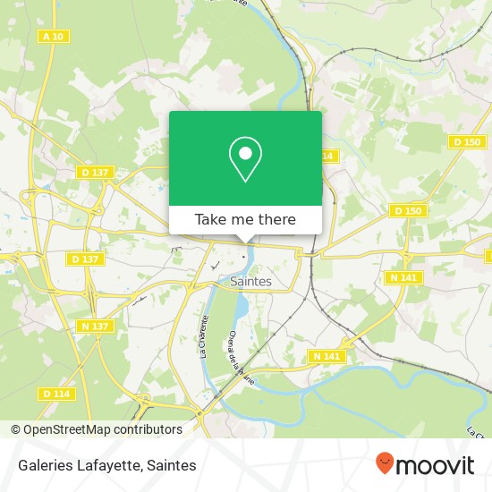 Mapa Galeries Lafayette