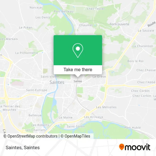 Saintes map