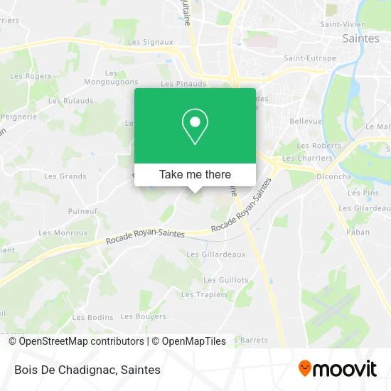 Bois De Chadignac map