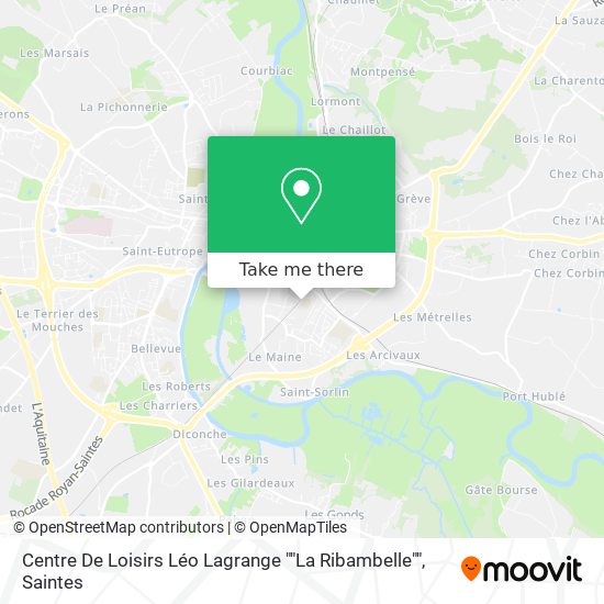 Mapa Centre De Loisirs Léo Lagrange ""La Ribambelle""