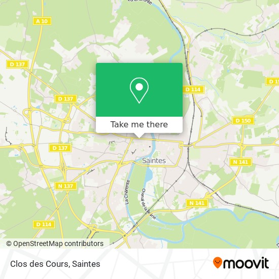 Mapa Clos des Cours