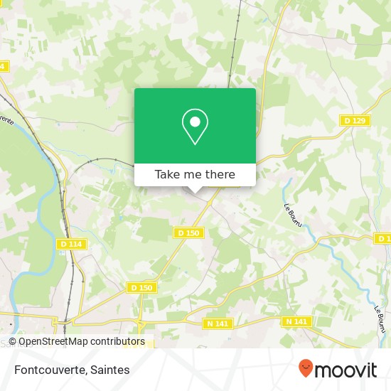 Fontcouverte map