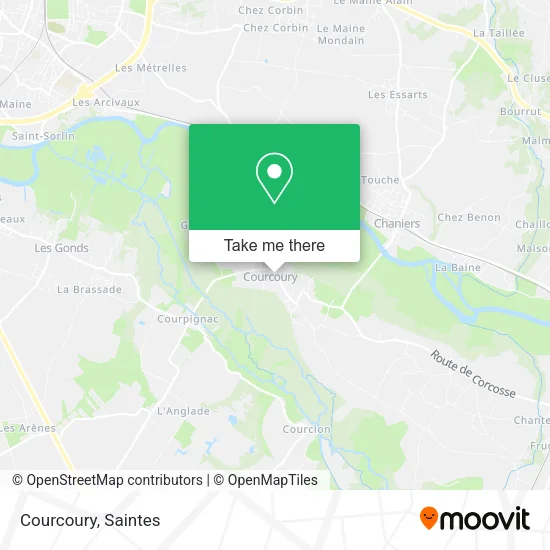 Courcoury map