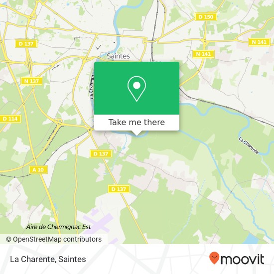 La Charente map