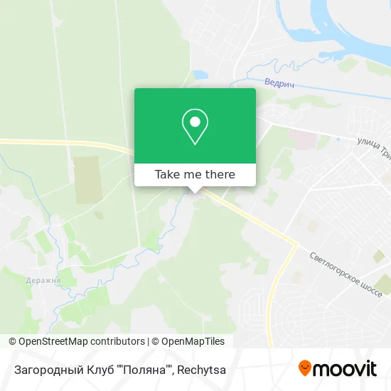 Загородный Клуб ""Поляна"" map