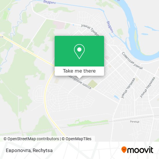 Европочта map