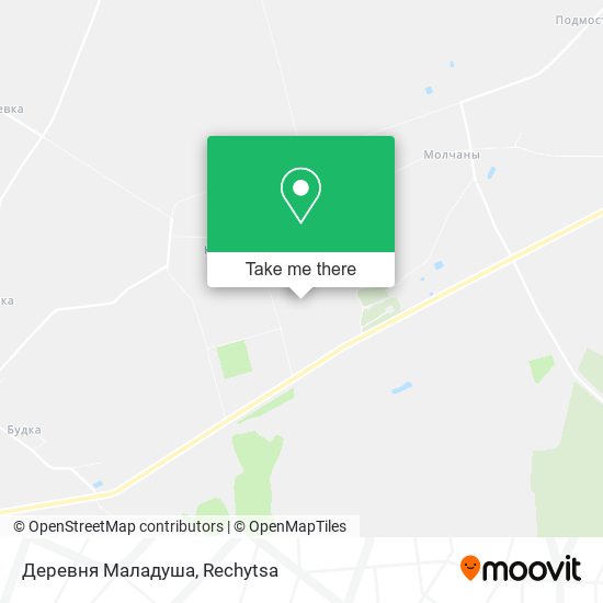 Деревня Маладуша map