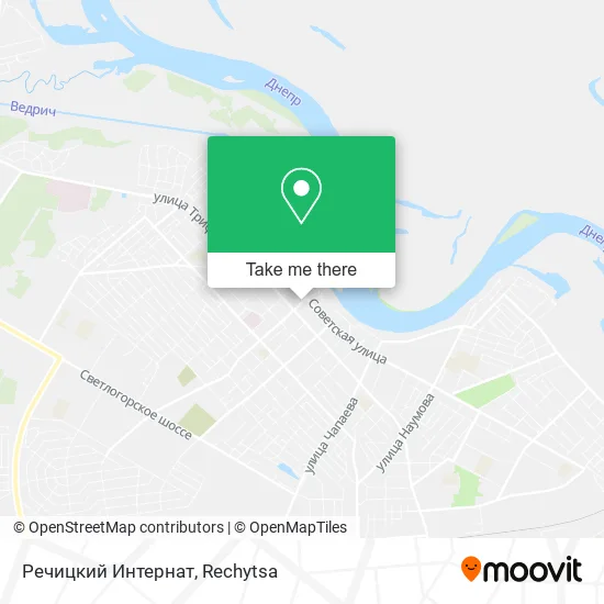 Речицкий Интернат map